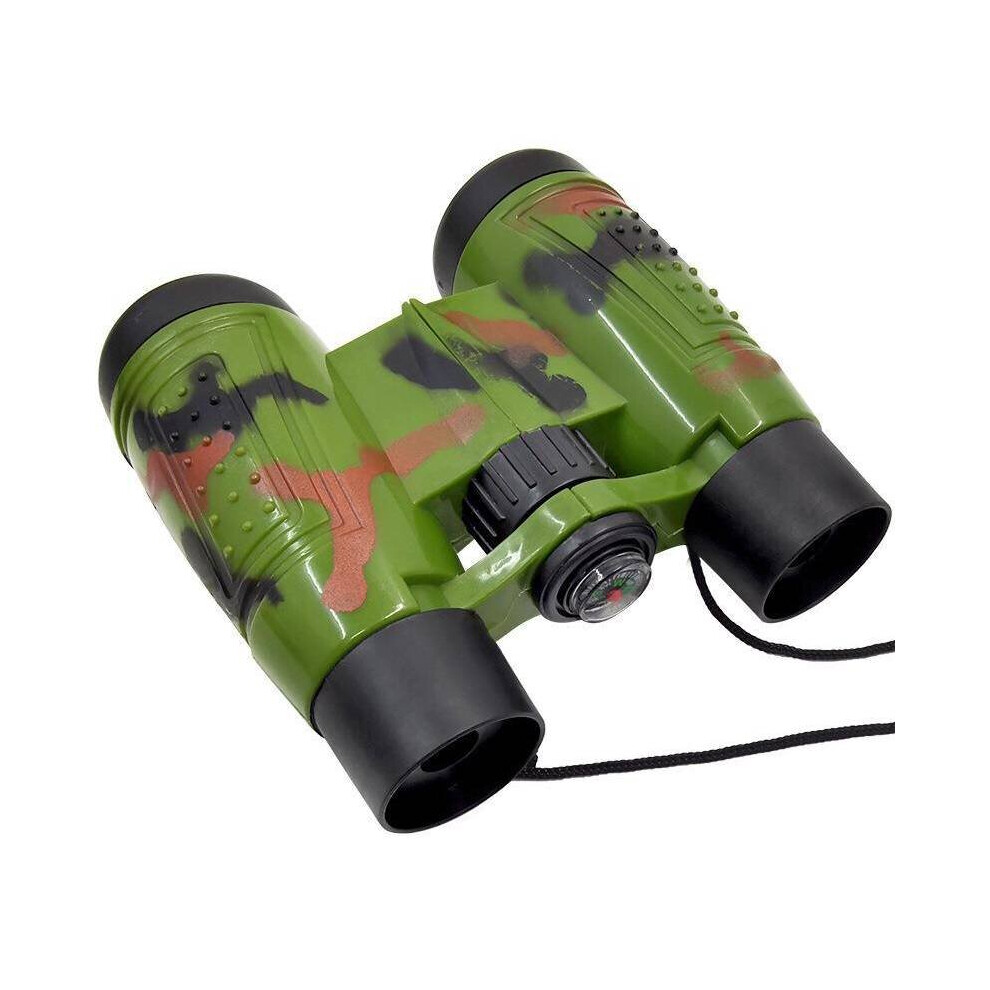 Foldable Telescope Kids Toys Binocular Camouflage Outdoor Education Compass