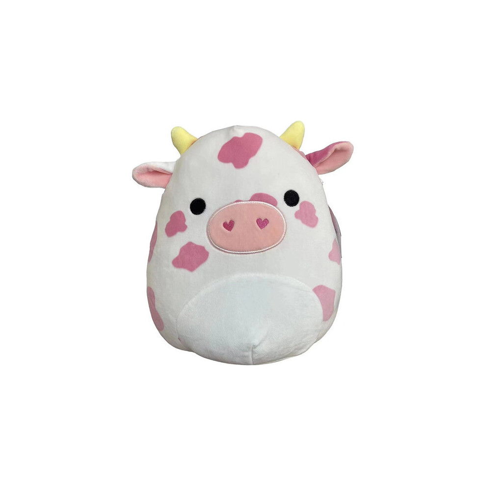 (Pink Cow) Stuffed Toy Cow Plush Doll Animal Pillow Birthday Gift Home Decor