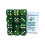 Dadi d6 18mm Emerald Dragon Shimmer con Bianco (12) 1