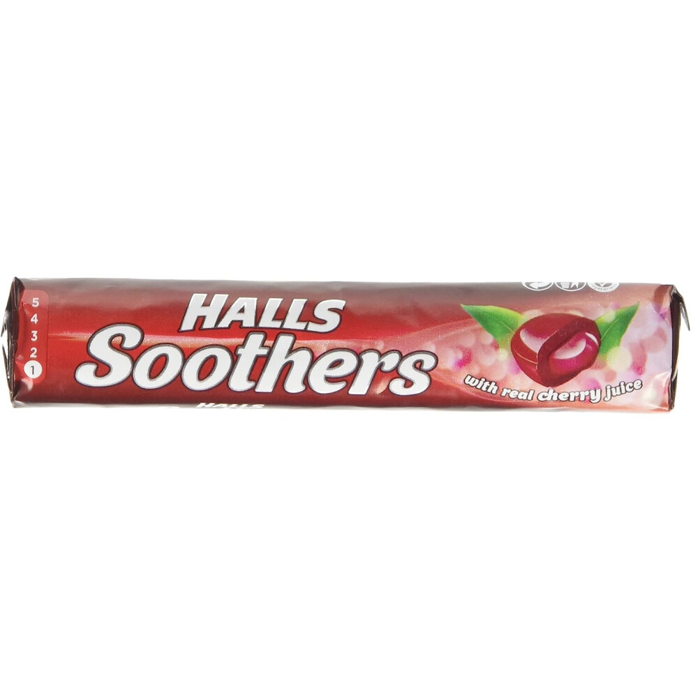 Halls Soothers Cherry Flavour 45g ( pack of 20 )