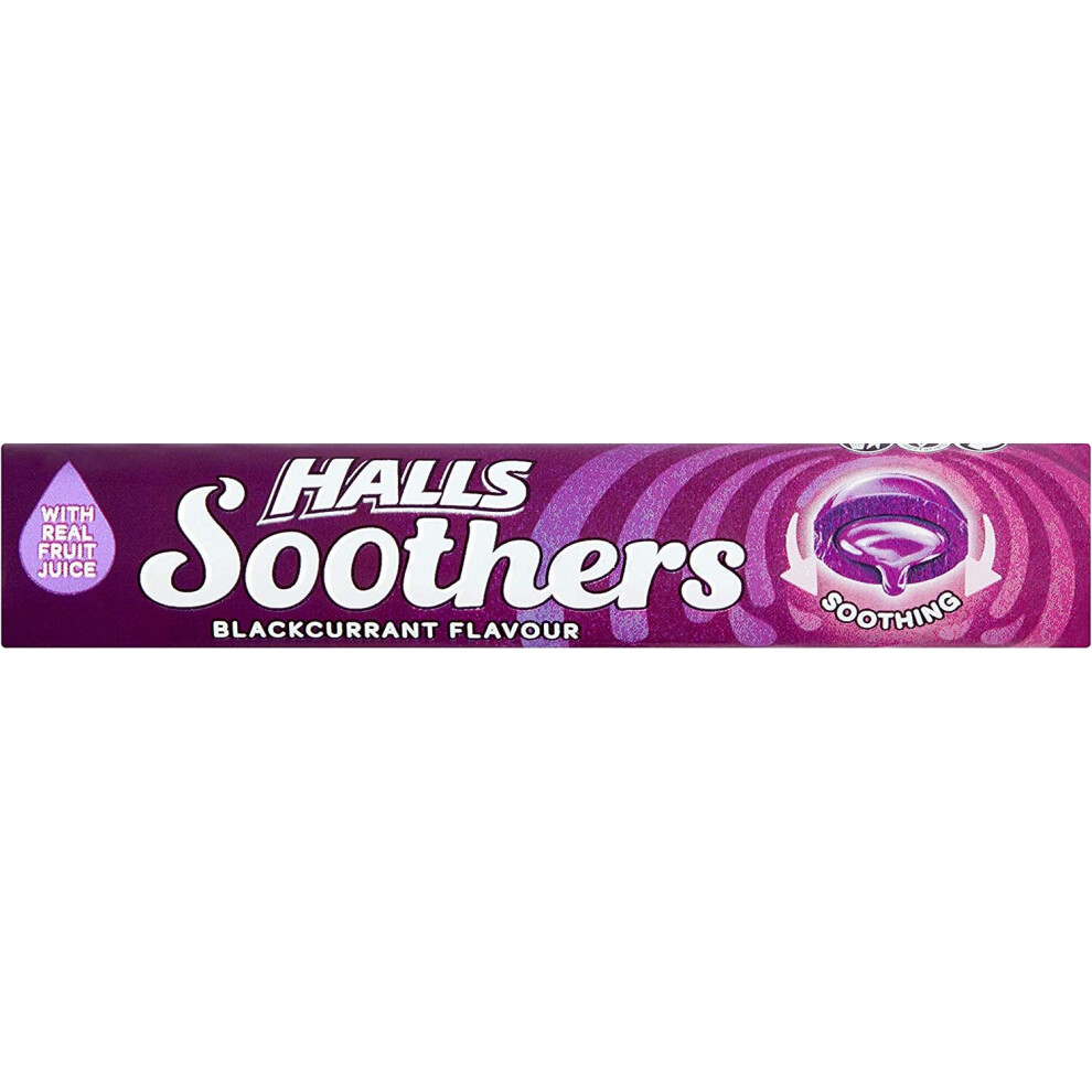 Halls Soothers Blackcurrant Juice Sweets 45g ( pack of 20 )