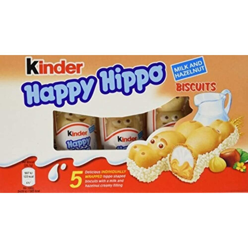 Kinder Happy Hippo Hazelnut 5 Pack 103.5g ( pack of 10 )