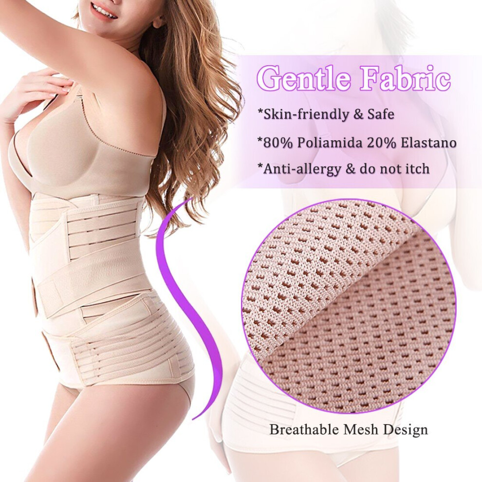 3 in 1 Postpartum Belt Girdle Post Belly Belt After Birth Belly Band Postpartum Support C-section Recovery Belt for Women-image-OPC-PBV5MR6-NEW