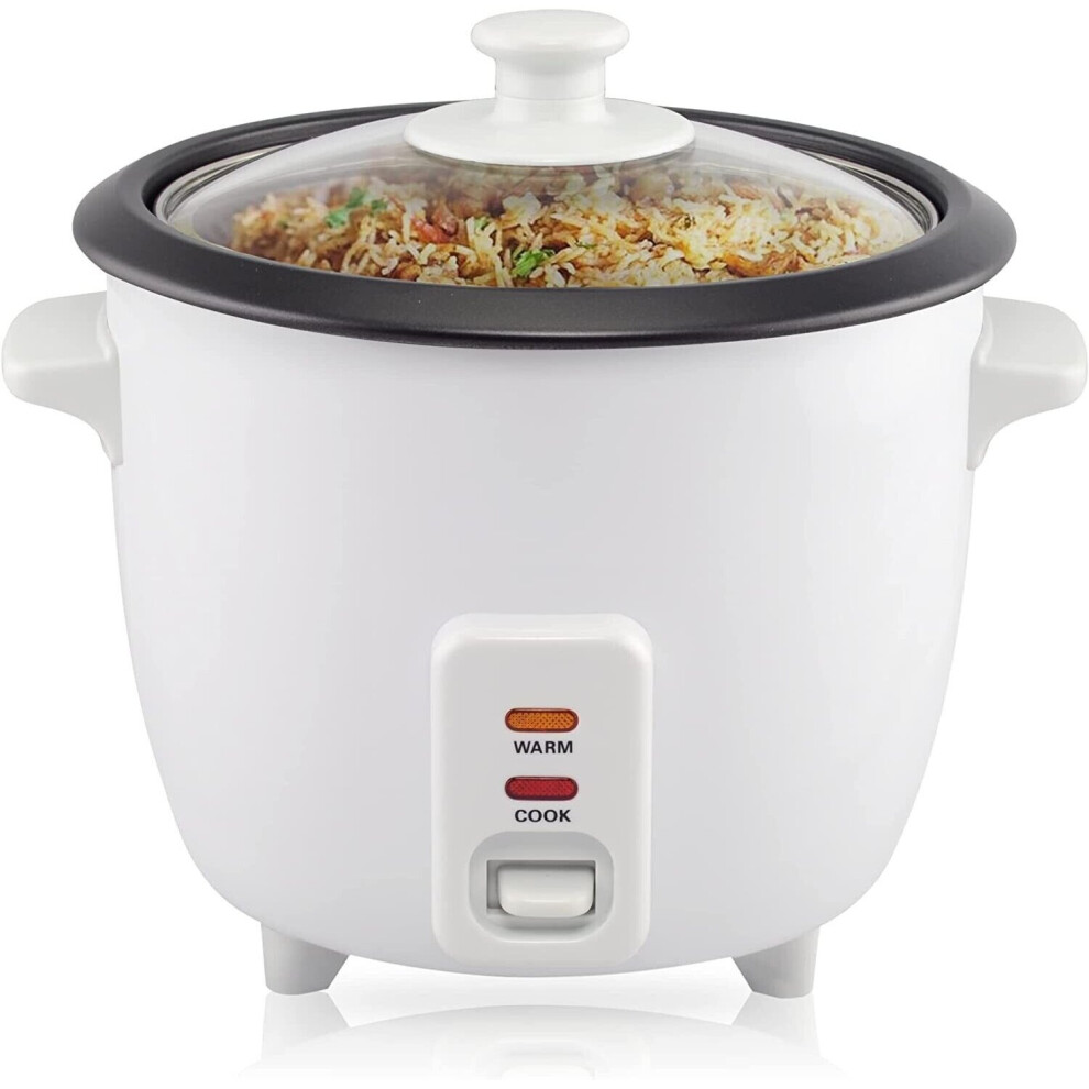 Artech White 0.8L Rice Cooker Non-Stick Removable Bowl 350W