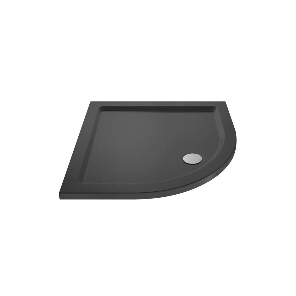 Harper 900mm Quadrant Shower Tray Slate Grey Modern Polyurethane Resin