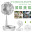 Cordless Folding Fan Cooling Wireless Portable Rechargeable Fan 2
