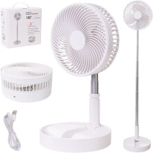 Foldaway Stand Fan Rechargeable Fan Portable Fan Desk and Table Fan UK