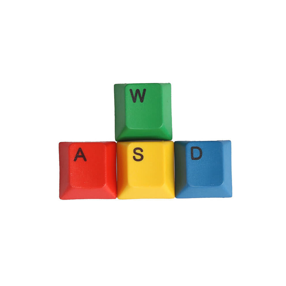 (Wasd) 4Pcs A Set Oem Profile Rgby Color Pbt Dyesub Keycaps Wasd Arrow Key Keycap Set 6112212795880