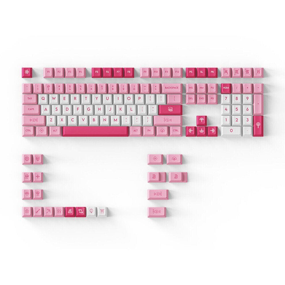 (Cherry Profile) 120/121 Keys Wind Flower Snow Moon Keycap Set Cherry/Xda Profile Pbt Five-Sided Sublimation Keycap For Customized Mechanical Keyboard 6112212792896