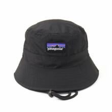 (Black) Unisex Patagonia Bucket Hat Summer Outdoor Beach Men Women Fisherman Cap