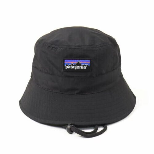Black) Unisex Patagonia Bucket Hat Summer Outdoor Beach Men Women
