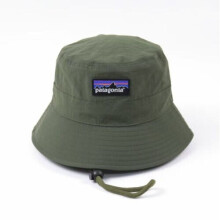 (Military Green) Unisex Patagonia Bucket Hat Summer Outdoor Beach Men Women Fisherman Cap