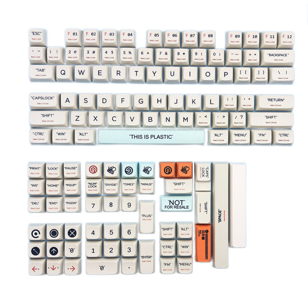 128 Keys This Is Plastic Keycap Set Xda Profile Pbt Sublimation Custom Keycaps For Mechanical Keyboards 6112212784273