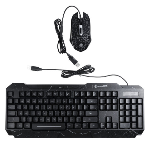 104 Key USB Wired Gaming Keyboard and Mouse Set RGB LED Changing Backlight Mouse For Computer Desktop Notebook 1
