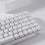 (White, Brown Switch) 84 Keys Triple Mode Mechanical Gaming Keyboard Connection Wireless bluetooth 5.0 2.4Ghz 8