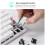 (White, Blue Switch) 84 Keys Triple Mode Mechanical Gaming Keyboard Connection Wireless bluetooth 5.0 2.4Ghz 4