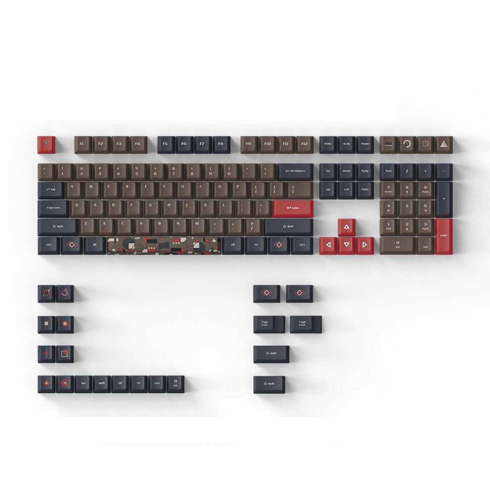 (Chocolate) 128 Keys Multicoloured Pbt Keycap Set Cherry Profile Sublimation Cutom Keycaps For Mechanical Keyboards 6112212792759