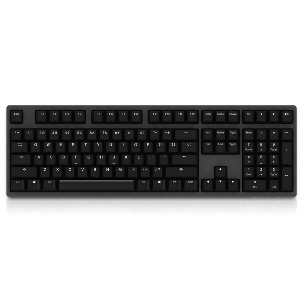 (Black, Orange Switch) 108 Keys Mechanical Keyboard USB Type-C Wired Gateron Switch Double-Shot PBT Keycap Gaming Keyboard