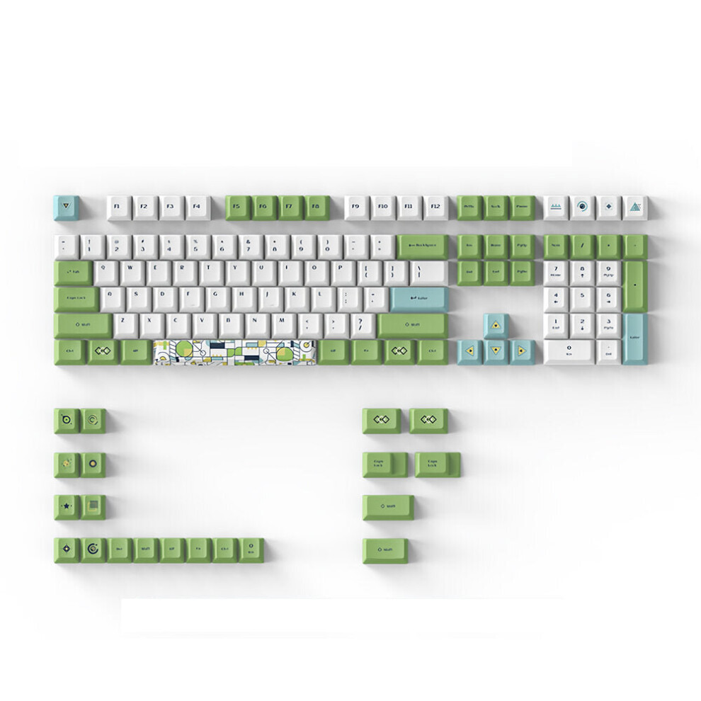 (Rosemary) 128 Keys Multicoloured Pbt Keycap Set Cherry Profile Sublimation Cutom Keycaps For Mechanical Keyboards 6112212792773
