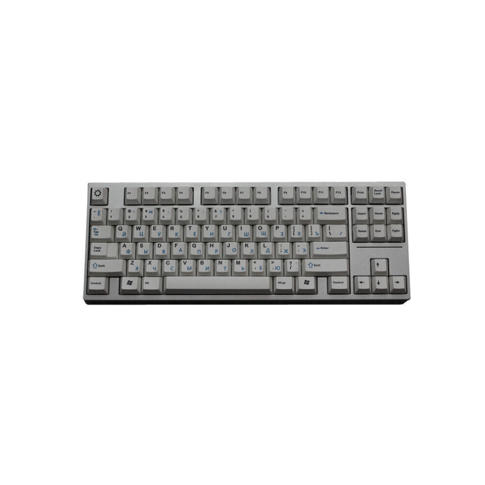 119 Keys & Keycap Set Cherry Profile Pbt Sublimation Russian Keycaps For Mechanical Keyboards Blue/White 6112212797600