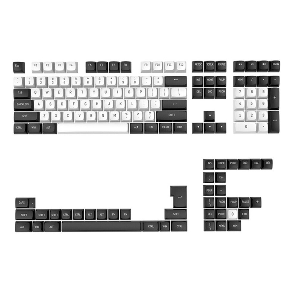 (White Snow) 148 Keys Mechanical Keyboard PBT Double Color Injection Keycap Set Custom Keycaps