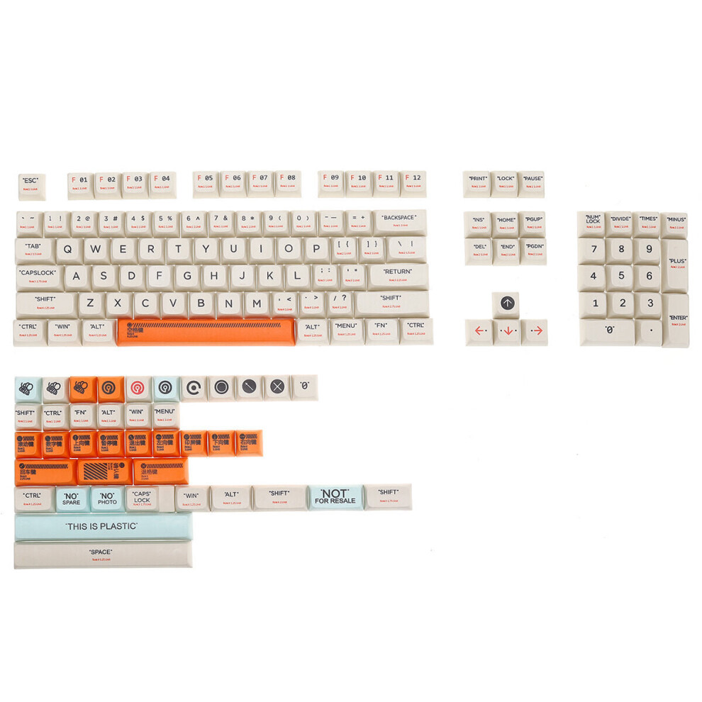 (144 Keys) 128/144 Keys This Is Plastic Pbt Keycap Set Xda Profile Sublimation Custom Keycaps For Mechanical Keyboards 6112212797181