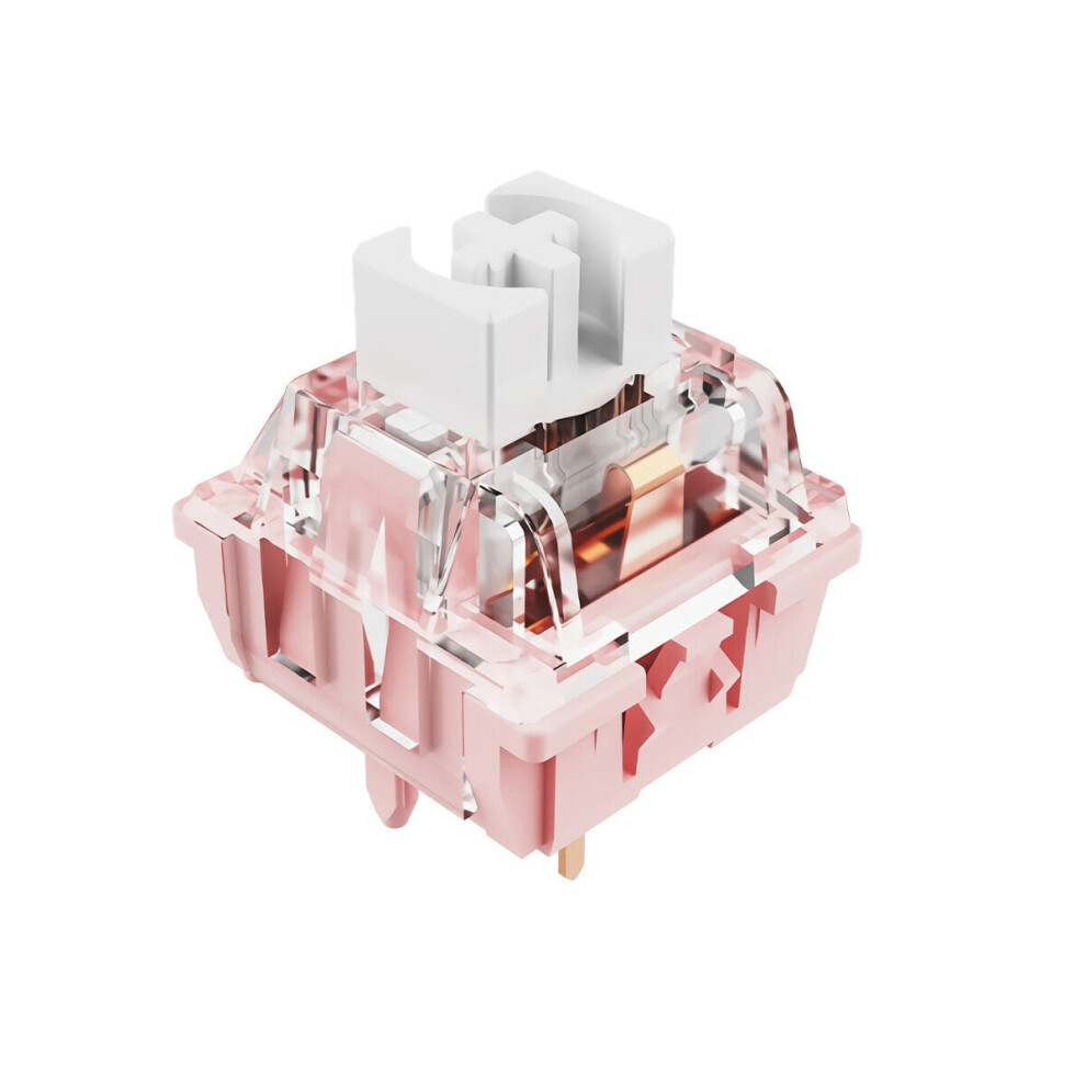 45Pcs Candy Mechanical Switch 5-Pin Transparent Cover Linear Switch for DIY Customized Mechanical Keyboard