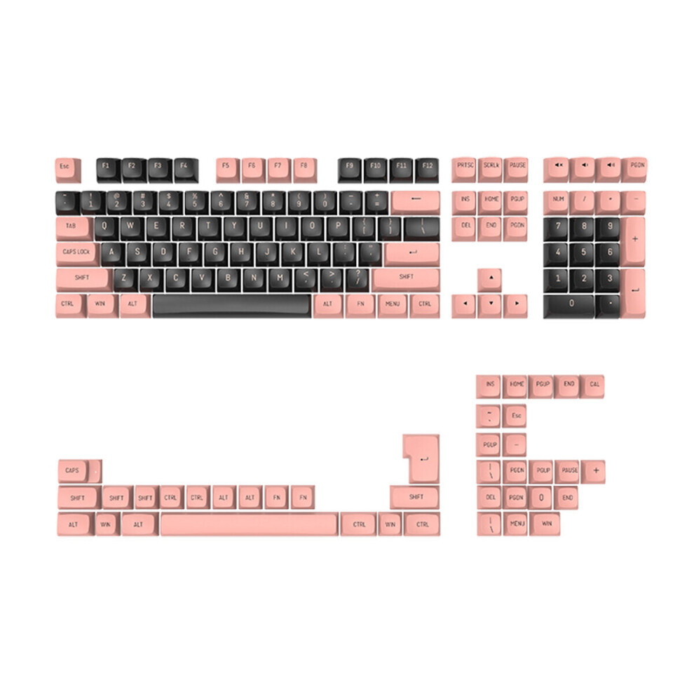 (Blossom Pink) 148 Keys Mechanical Keyboard PBT Double Color Injection Keycap Set Custom Keycaps