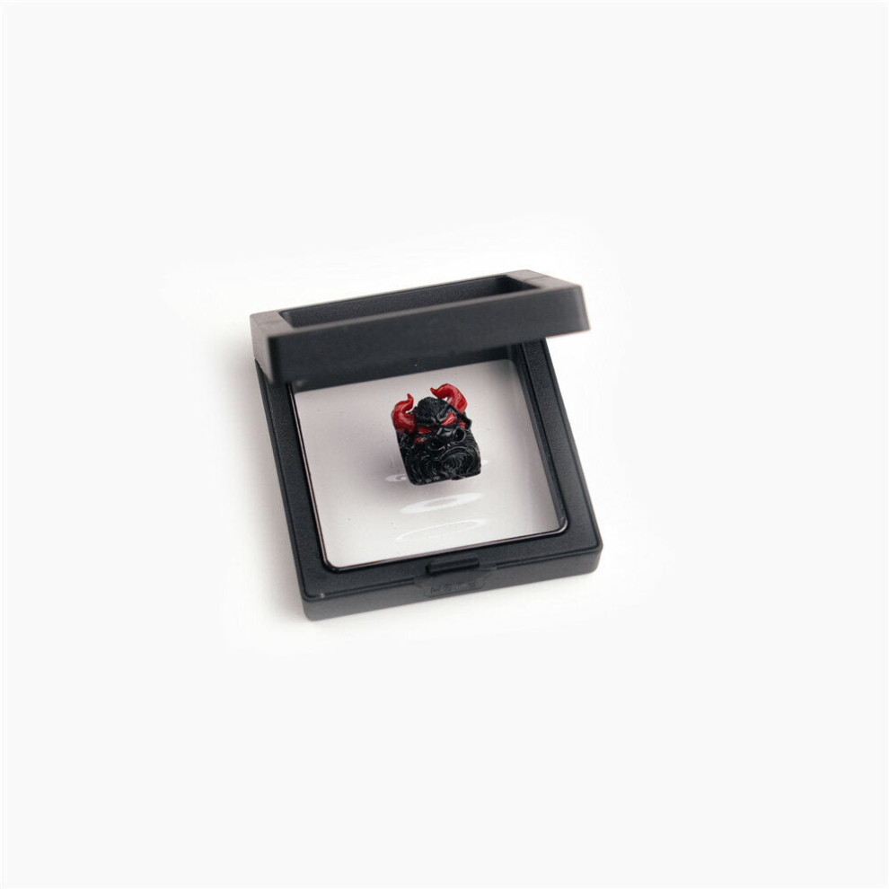 (Black) 1 PCS Handmade Resin Keycap Personalized Tauren Keycap for Mechanical Keyboard