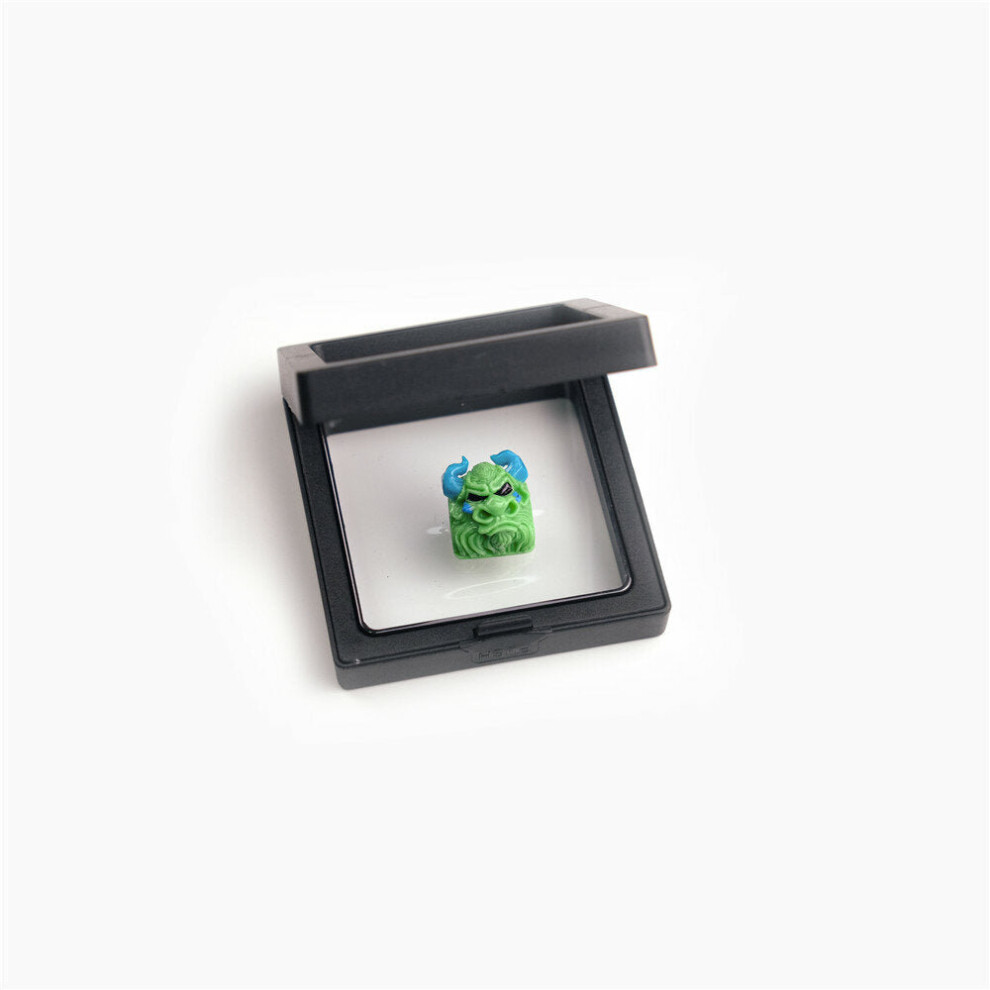 (Green) 1 PCS Handmade Resin Keycap Personalized Tauren Keycap for Mechanical Keyboard