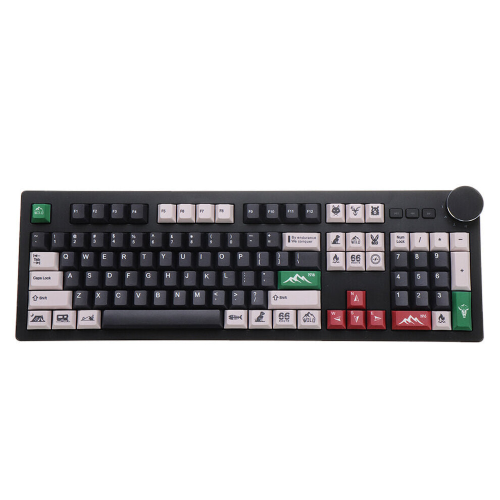 111 Keys Wild Keycap Set Cherry Profile PBT Sublimation Keycaps for Mechanical Keyboard