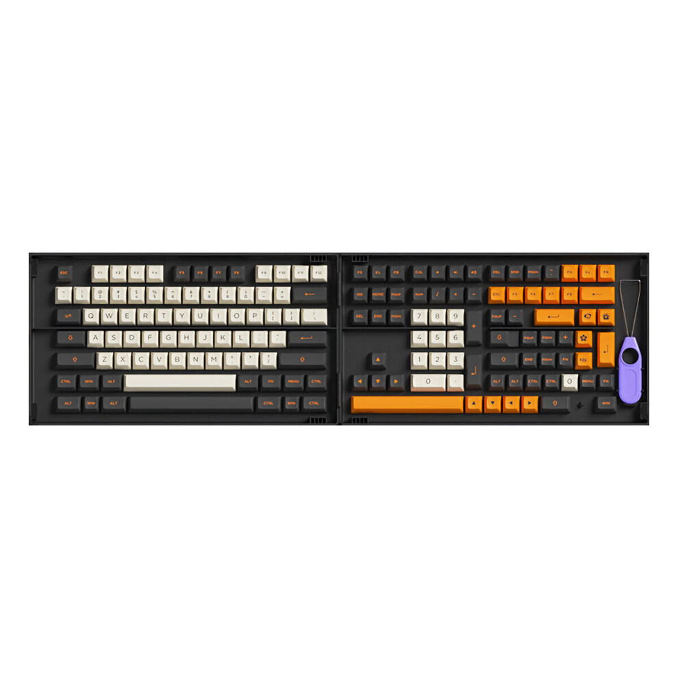 (Carbon Retro) 158 Keys Ballcap Keycap Set Asa Profile Pbt Two Color Molding Keycaps For Mechanical Keyboards 6112212794593