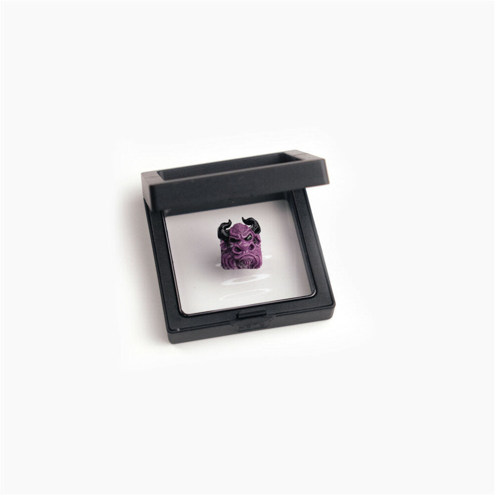 (Purple) 1 PCS Handmade Resin Keycap Personalized Tauren Keycap for Mechanical Keyboard