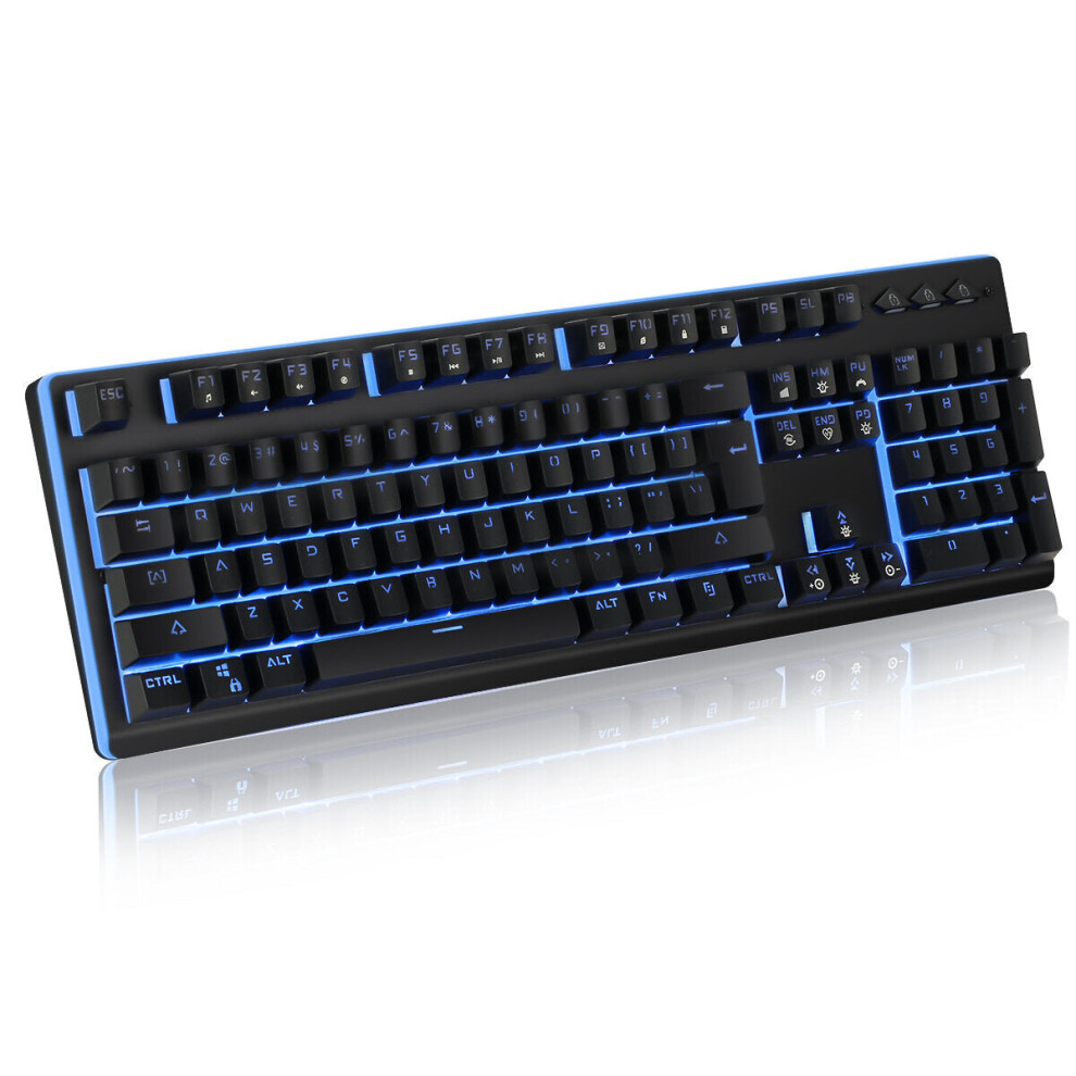 104 Keys German Layout Keyboard RGB LED Effects With Mechanical Handfeel Gaming Keyboard