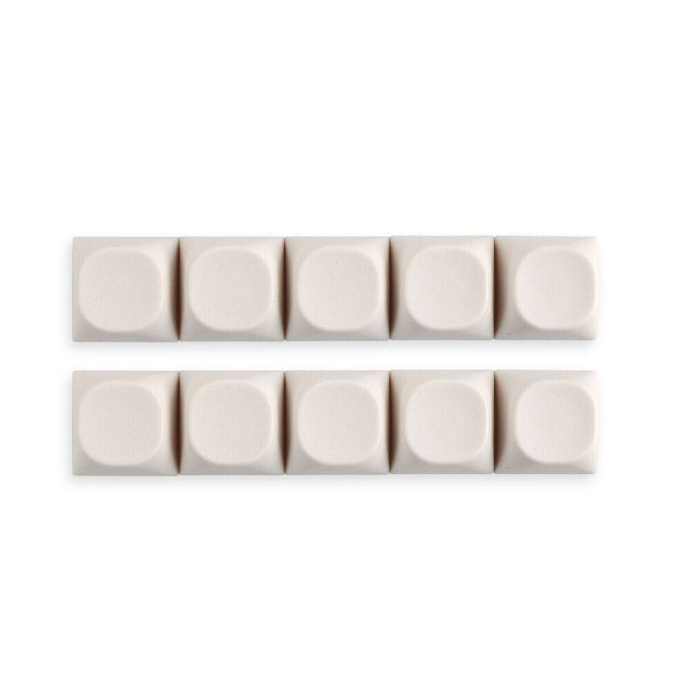 (Beige) 10 Pcs Candy Color Blank Keycap Set Ma Profile Pbt Keycaps For Mechanical Keyboards Beige 6112212752210
