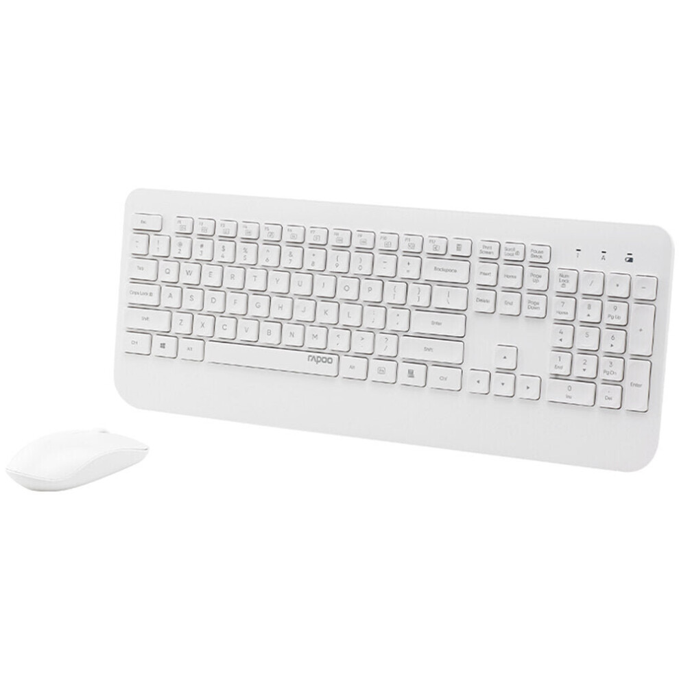(White) 2.4G Wireless Keyboard Mouse Combo 105 Keys Waterproof Keyboard 1000Dpi Silent Portable Optical Mice With Usb Receiver Set For Laptop Pc Noteb White 6112212787168