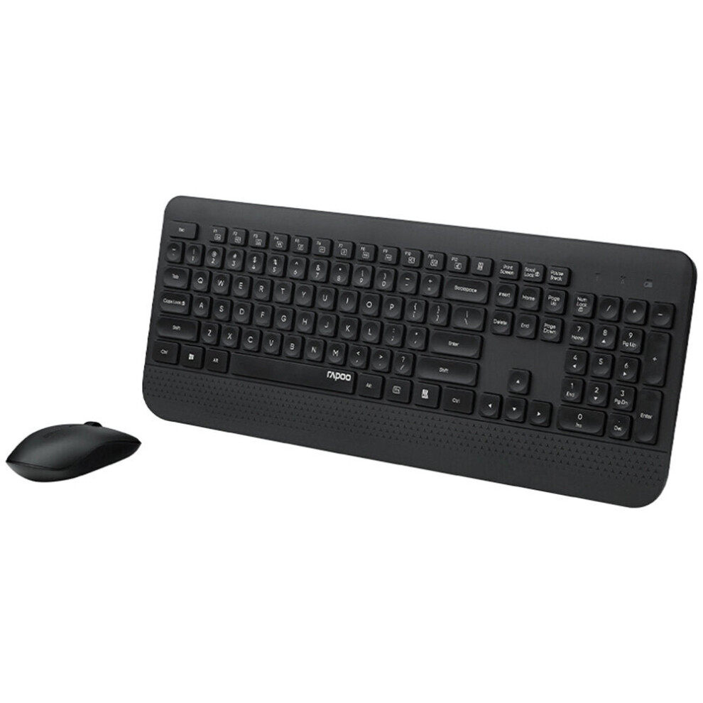 (Black) 2.4G Wireless Keyboard Mouse Combo 105 Keys Waterproof Keyboard 1000Dpi Silent Portable Optical Mice With Usb Receiver Set For Laptop Pc Noteb Black 6112212787151