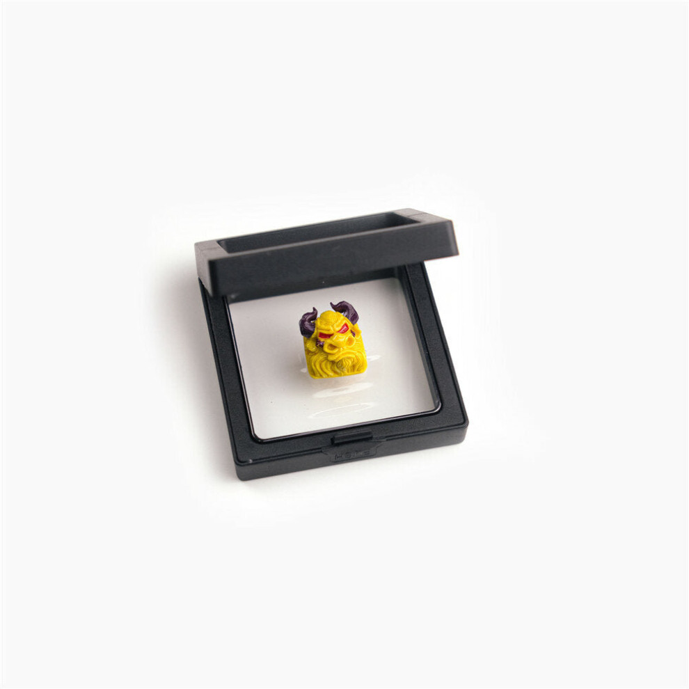 (Yellow) 1 PCS Handmade Resin Keycap Personalized Tauren Keycap for Mechanical Keyboard