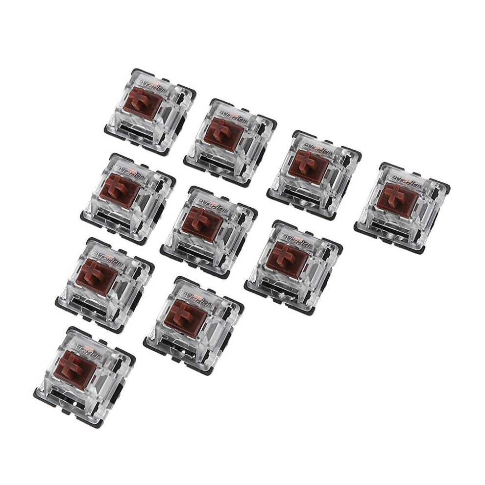 10PCS Pack 3Pin Tactile Brown Switch Keyboard Switch for Mechanical Gaming Keyboard