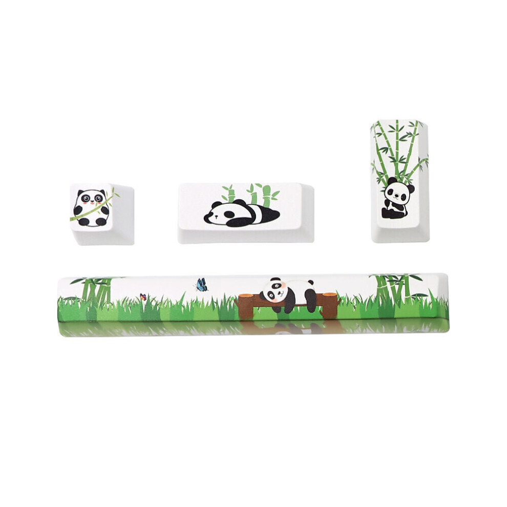 (Panda) 4 Keys Personalized Pbt Keycap Set Oem Profile Five-Sided Sublimation Space 6.25U + Esc 1U + Enter 2U Custom Keycaps For Mechanical Keyboards 6112212796139