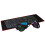 (Black) 4Pcs Gaming Kit 104 Keys 4-in-1 Keyboard Mouse Headset Mouse Pad Set 8
