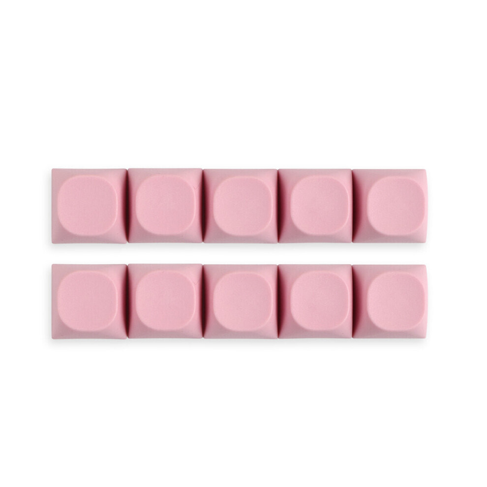 (Pink) 10 Pcs Candy Color Blank Keycap Set Ma Profile Pbt Keycaps For Mechanical Keyboards Pink 6112212752173
