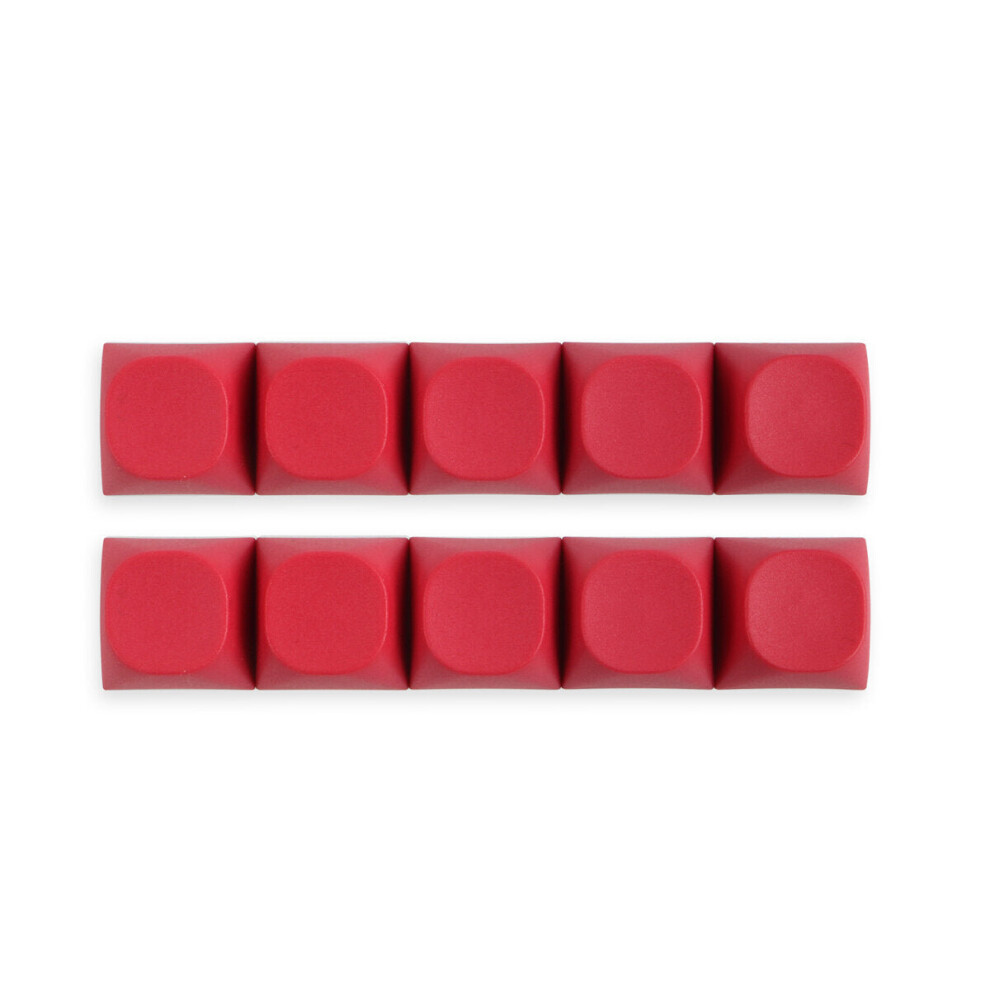 (Red) 10 Pcs Candy Color Blank Keycap Set Ma Profile Pbt Keycaps For Mechanical Keyboards Red 6112212752180