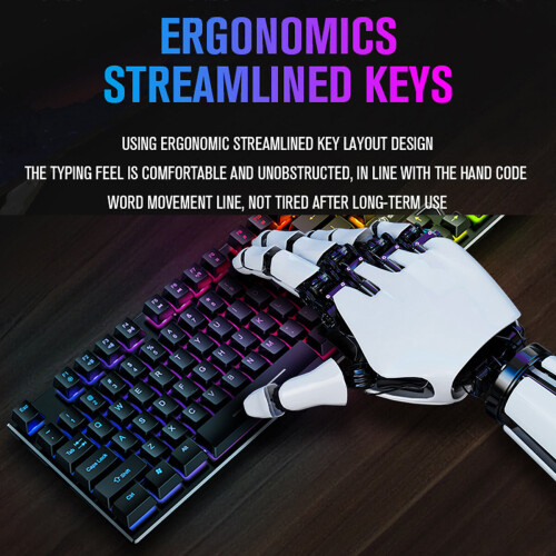 4 IN 1 Keyboard Mouse Headset Mousepad Combo for PC Computer Gamer 2