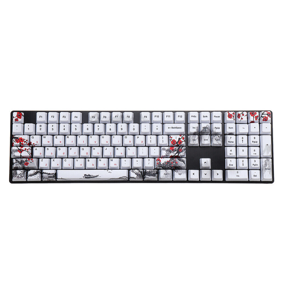 110 Keys Keycap Set OEM Profile PBT Sublimation Keycaps for Mechanical Keyboards