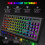 (White) 2.4G Wireless Keyboard 87 Keys Multimedia Function RGB Backlit Rechargeable Keyboard for Computer Laptop Home Office 11