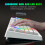 (White) 2.4G Wireless Keyboard 87 Keys Multimedia Function RGB Backlit Rechargeable Keyboard for Computer Laptop Home Office 6