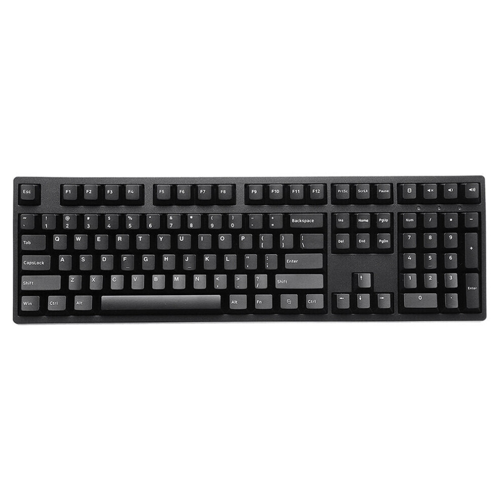 (Black) 108 Keys Minimalist Keycap Set Cherry Profile Pbt Two Color Molding Keycaps For Mechanical Keyboard Black 6112212798065
