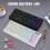 (White) 2.4G Wireless Keyboard 87 Keys Multimedia Function RGB Backlit Rechargeable Keyboard for Computer Laptop Home Office 3