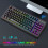 (Black) 2.4G Wireless Keyboard 87 Keys Multimedia Function RGB Backlit Rechargeable Keyboard for Computer Laptop Home Office 8